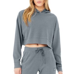 Alo Yoga Muse Set Steel Blue Size L Top M Bottom